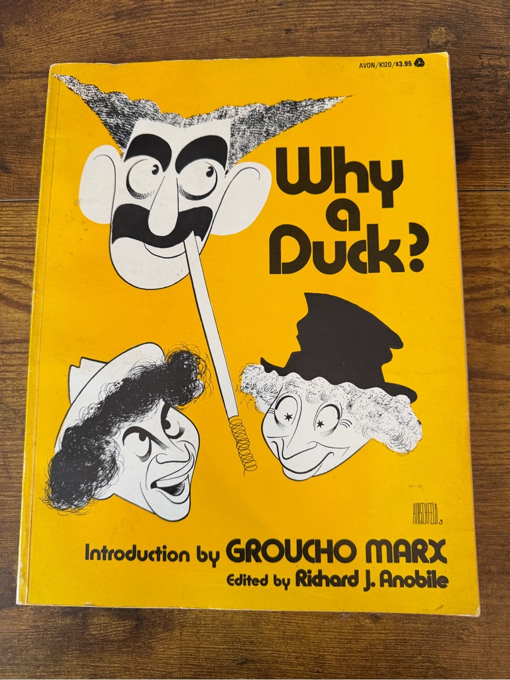 Marx Brothers Why A Duck Groucho Marx 1972 First Avon Printing Movie Comedy Book